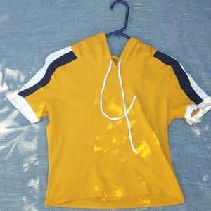 Charlotte Russe Cropped Hoodie Shirt